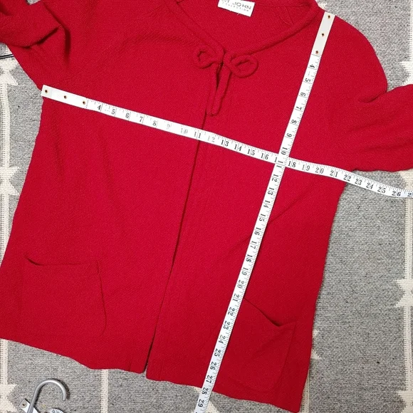 St. John Collection bow jacket O/S - Picture 11 of 12